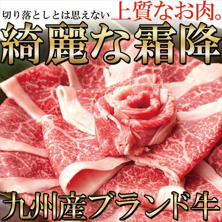 絶品霜降ブランド牛九州産黒毛和牛A4・A5等級【無選別】切り落とし500g
