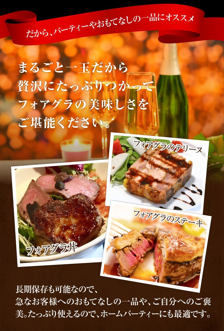 最高峰フォアグラ ド カナール 約400-600ｇ