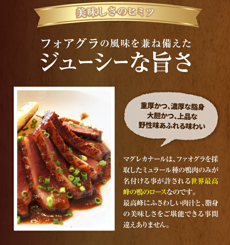 マグレドカナール　ミュラー種合鴨ロース約300g