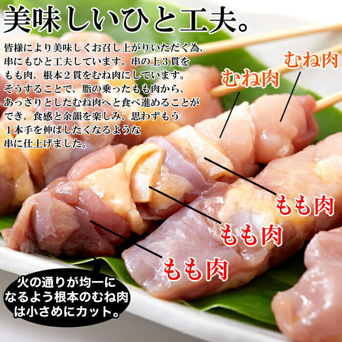 純鶏 名古屋コーチン 焼き鳥 串10本入り コリコリ硬め