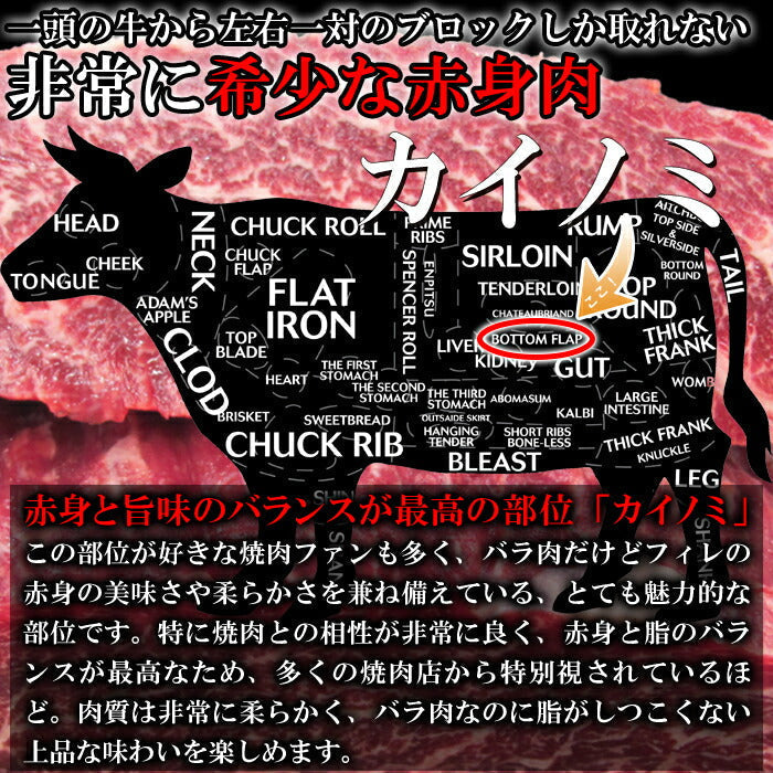 希少部位「カイノミ」100％使用!!国産牛BBQステーキ串約60g×5本（約300g）