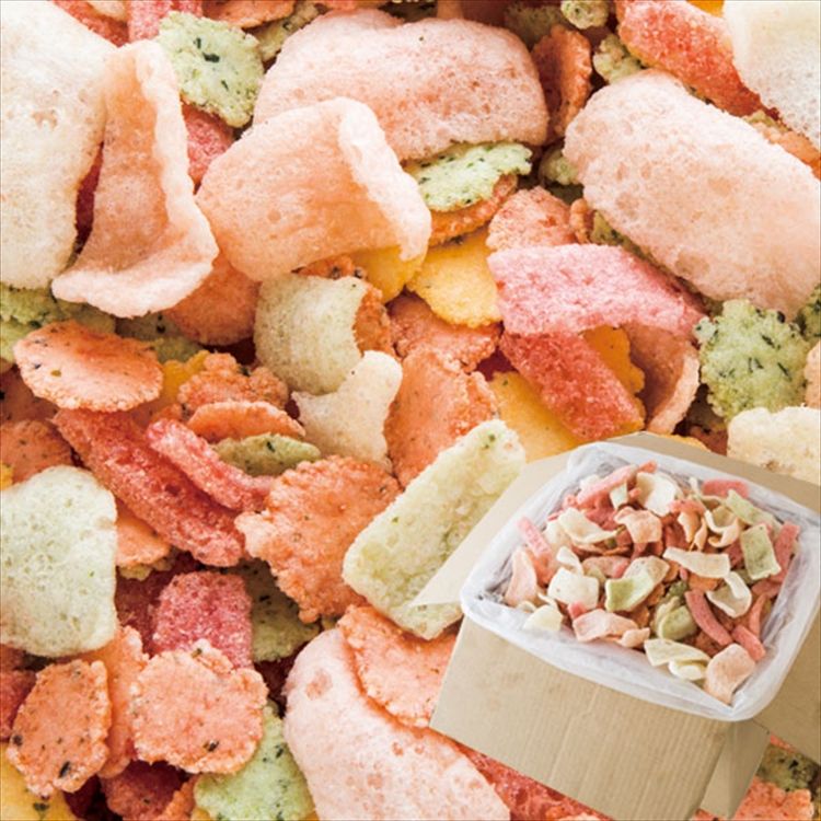 鯛祭り広場【訳あり】海鮮ミックスせんべいどっさり1kg【エコ得】