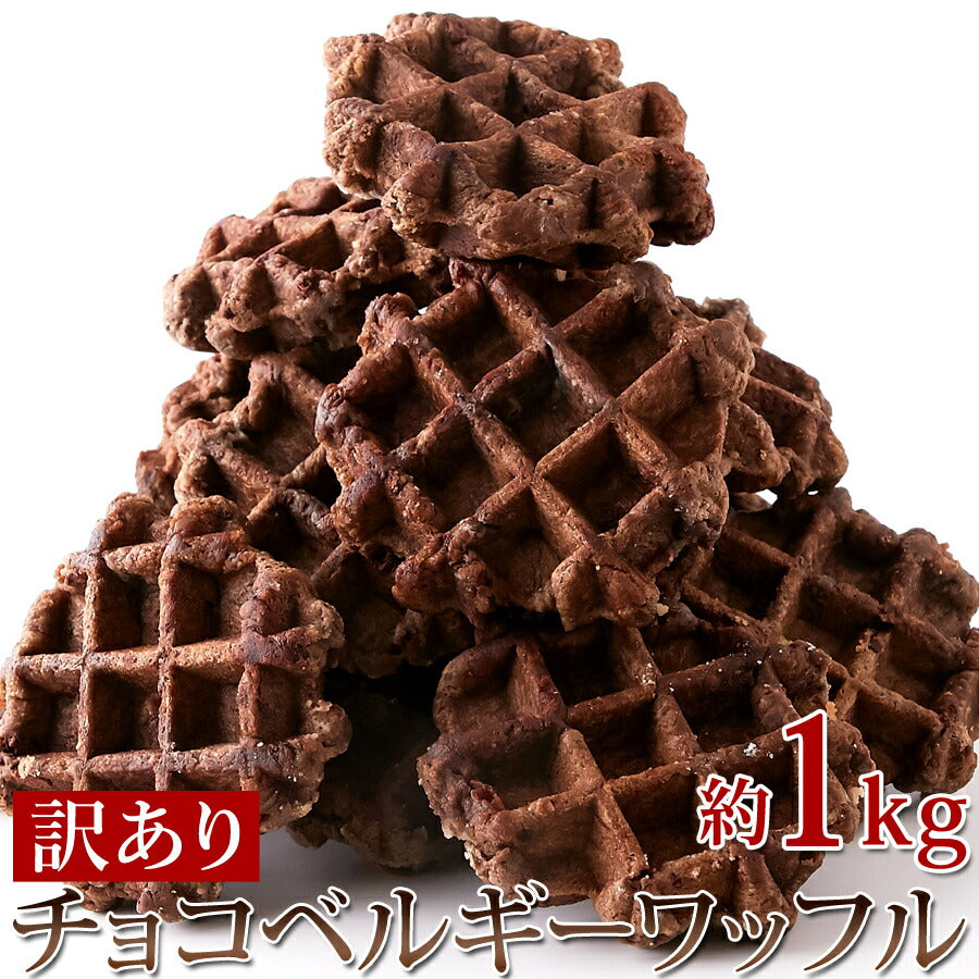 【訳あり】チョコ ベルギーワッフル 1k チョコチップ入り 個包装  常温便【エコ得】