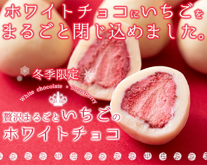 贅沢まるごと いちご の ホワイトチョコ どっさり250g チョコ