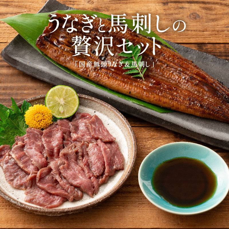 うなぎ 馬刺し セット ウナギ142g前後×1尾 赤身50g×5袋 蒲焼き 国産うなぎ うなぎの蒲焼 冷凍うなぎ 冷凍 うなぎ蒲焼 カット 赤身馬刺し 生食用 馬刺 赤身 刺身 ウナギ蒲焼き 美味しい