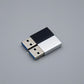 Type-C シルバー usb3.0変換アダプター データ転送 充電 従来のUSB充電器でiPhone12/12mini/12Pro/12Pro Maxを充電するための転換コネクタ 3A コンパクト