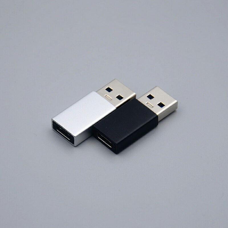 Type-C シルバー usb3.0変換アダプター データ転送 充電 従来のUSB充電器でiPhone12/12mini/12Pro/12Pro Maxを充電するための転換コネクタ 3A コンパクト