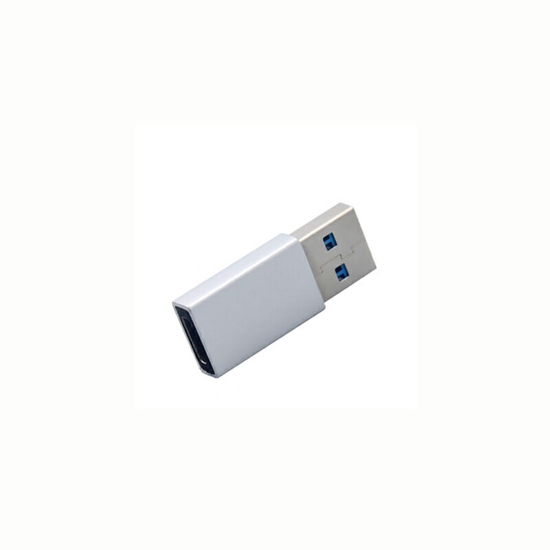 Type-C シルバー usb3.0変換アダプター データ転送 充電 従来のUSB充電器でiPhone12/12mini/12Pro/12Pro Maxを充電するための転換コネクタ 3A コンパクト