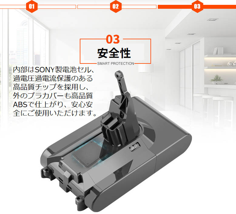 ダイソン掃除機用バッテリー SV10 4000mAh 互換 dyson V7 V8 SV10対応 21.6V 4.0Ah PSE認証済み 壁掛けブラケット対応 掃除機パーツ 交換用充電電池 買い替え