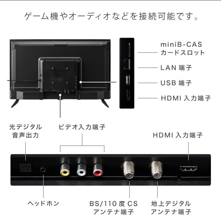 テレビ 32型 液晶テレビ ダブルチューナー 32インチ 裏録画 3波 地デジ BS 110度CSデジタル HD simplus シンプラス SP-32TVD-01 VAパネル 壁掛け対応【送料無料】