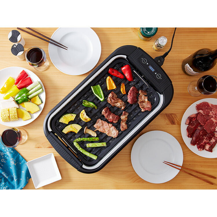 simplus シンプラス 吸煙グリル SP-GL02 ホットプレート 1350W 煙が出ない 焼肉 プレート 煙の少ない スモークレス 焼き肉機 調理温度調節 卓上【送料無料】