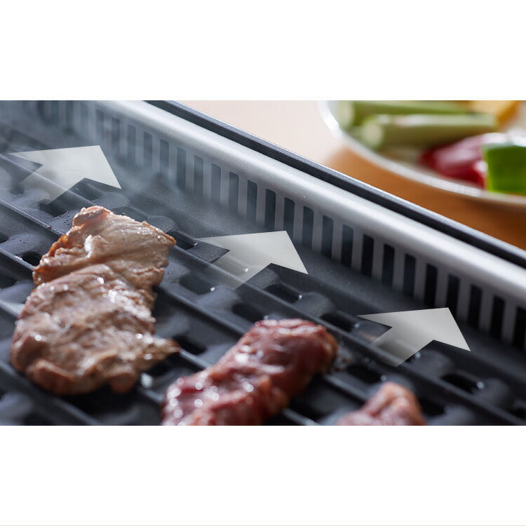simplus シンプラス 吸煙グリル SP-GL02 ホットプレート 1350W 煙が出ない 焼肉 プレート 煙の少ない スモークレス 焼き肉機 調理温度調節 卓上【送料無料】