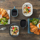 square potteryマグ ブラック 117×75×75H　245cc 黒 black 電子レンジOK 食洗機OK MUG コーヒーマグ コーヒーカップ マグカップ マット 食器 SNS映え インスタ映え スクエアポタリー 四角いマグ 国産 美濃焼 日本製 おしゃれ    陶器のふる里  trysケ
