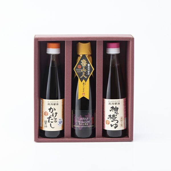 【贈答 ギフト】湯浅醤油 涼 りょう 卓上３本 夏ギフト 人気No.1 送料込【限定】59406