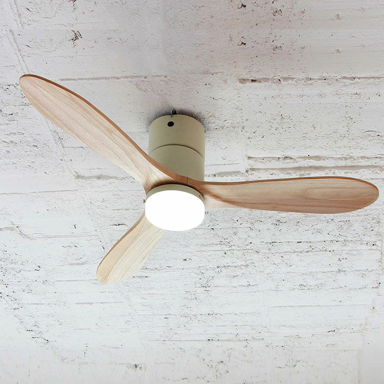 【限定クーポンで5%OFF！】Modern Collection LED シーリングファン REAL wood blades 昼白色 リモコン付き JE-CF004M  WH（ホワイト）
