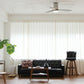 【限定クーポンで5%OFF！】Modern Collection LED シーリングファン REAL wood blades 昼白色 リモコン付き JE-CF004M  WH（ホワイト）