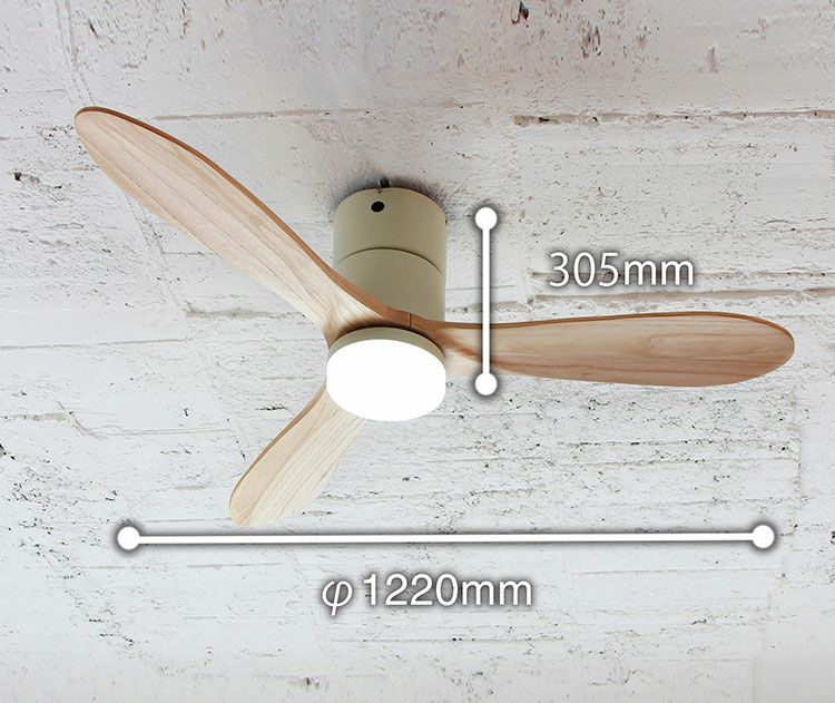 【限定クーポンで5%OFF！】Modern Collection シーリングファン REAL wood blades リモコン付き 三年保証JE-CF017　WH（ホワイト）