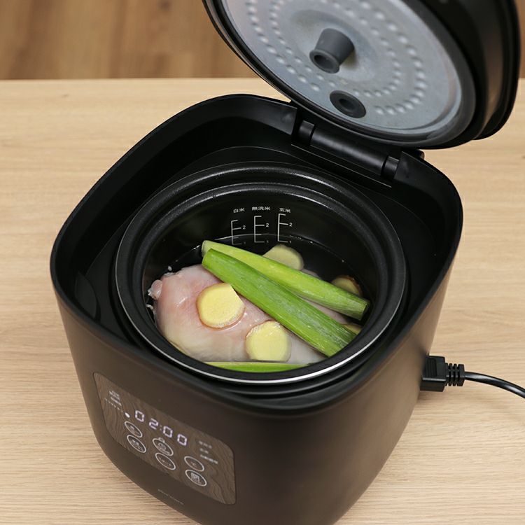 【限定クーポンで5%OFF！】mo-sk002 plus more プラスモア 公式店 サラダチキンがつくれる糖質カット炊飯器 レシピブック付 2.5合