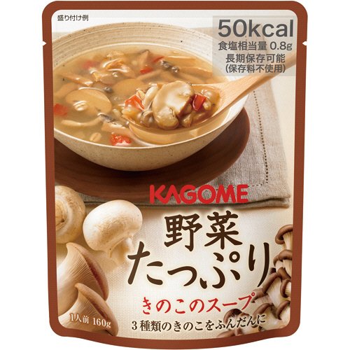 ｶｺﾞﾒ野菜たっぷり きのこのｽｰﾌﾟ160G