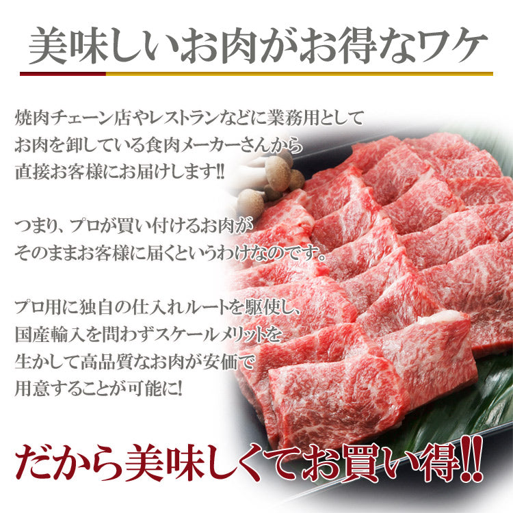 メキシコ産牛カルビ（焼肉用）500g 数量限定入荷!!飲食店御用達