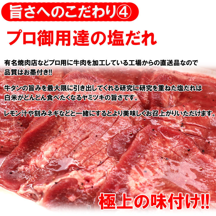 厚切り牛タン500g 厚切り 牛タン 500g 塩だれ 数量限定