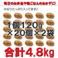 牛ハンバーグ2.4kg×2 100％ビーフハンバーグプロ御用達業務用