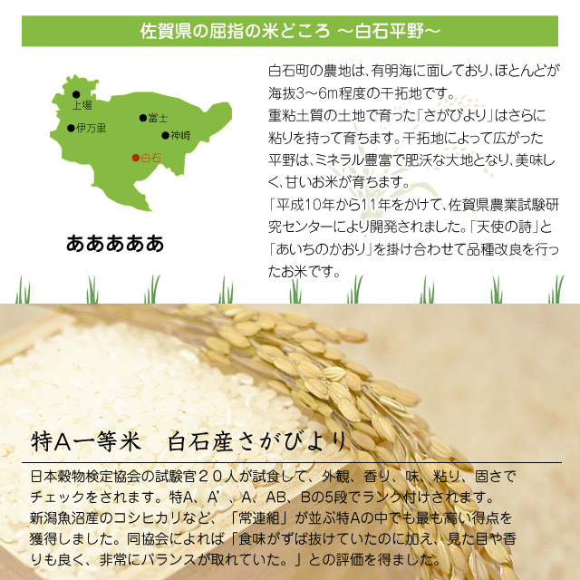 ギフト特Aランクさがびより佐賀米令和2年産さがびより2kg佐賀県白石産