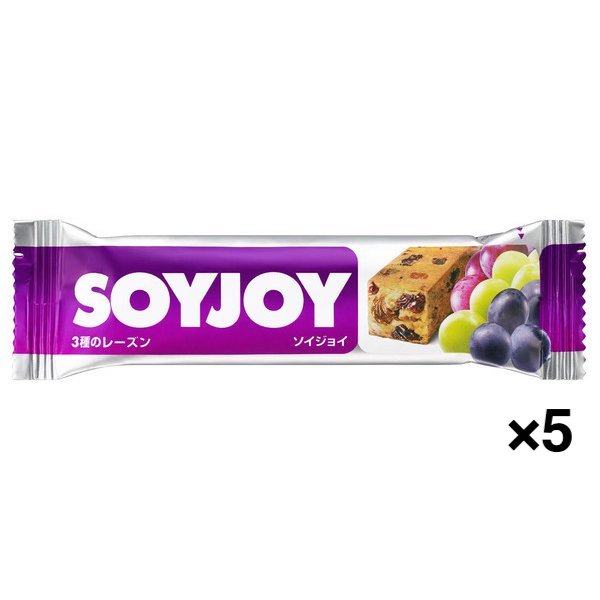 【たっぷり5個+おまけ付き！】大塚製薬 Otsuka ソイジョイ SOYJOY 3種のレーズン [30g]