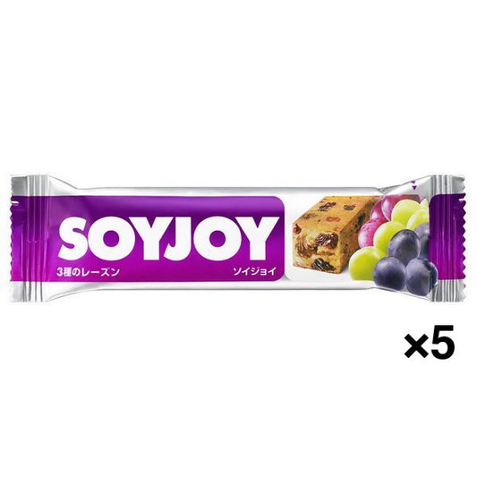 【たっぷり5個+おまけ付き！】大塚製薬 Otsuka ソイジョイ SOYJOY 3種のレーズン [30g]