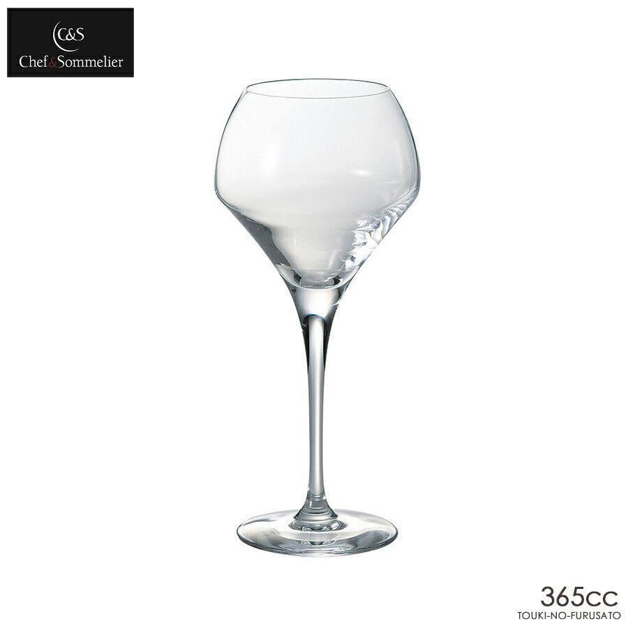 Chef&Sommelier オープンナップラウンド37 365cc H21.2cm クリスタガラス ワイングラス シャンパングラス 酒器 フランス産 C&S 強化耐衝撃性   陶器のふる里  trys光