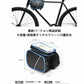 自転車トップチューブバッグ 自転車バッグ フレームバッグ TPU材質 収納力抜群 梅雨対策 完全防水 防圧 防塵 耐摩耗 6.5インチスマホ対応 レインカバー付き 夜間安全