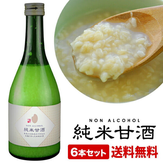 【8月12日出荷開始】［送料無料］千代菊 純米甘酒 500g×6本セット12本まで1配送でお届けします。