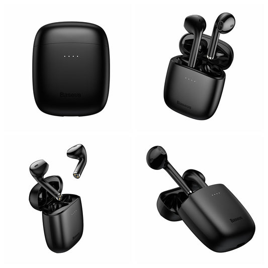 Bluetooth イヤホン 両耳 高音質 完全 ワイヤレス イヤホン 耳掛け式(m010)黒