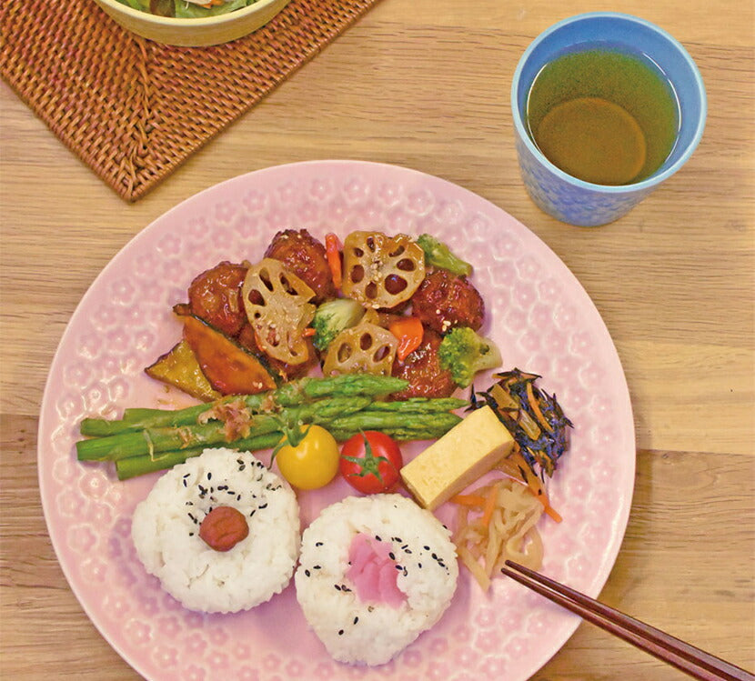 こばな 大皿 桃色 Φ 250 × 30H 電子レンジOK ピンク色 食洗機OK オーブンOK 丸皿 プレート ピザプレート メインプレート 食器 SNS映え インスタ映え 可愛い オシャレ かわいい おしゃれ 小花 flower 国産 美濃焼 日本製   陶器のふる里  trysケ
