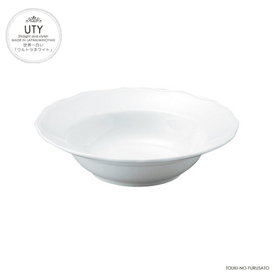 ＵＴＹ６.５吋オートミル 白磁強化食器 業務用   陶器のふる里  stockヤ