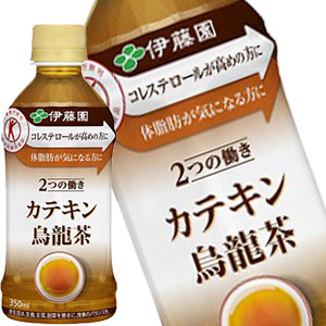 【3〜4営業日以内に出荷】［送料無料］[特保/トクホ]伊藤園 2つの働き カテキン烏龍茶 350mlPET×24本[賞味期限：4ヶ月以上]北海道、沖縄、離島は送料無料対象外［税別］