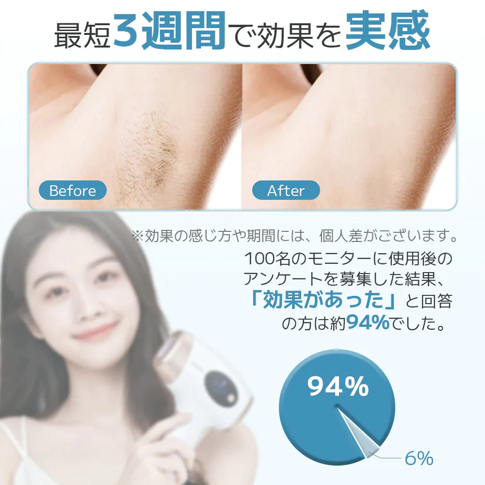 Sarlisi脱毛器 光美容器 サーリシ 家庭用 自動照射 VIO フラッシュ IPL 美肌 全身脱毛 サロン級【ゲリラセール】