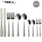 【メール便可】 まとめ買い 18-8ステンレス ライラック ディナー２人用 10本セット 014038H-DN10P「TBCL」燕物産 日本製