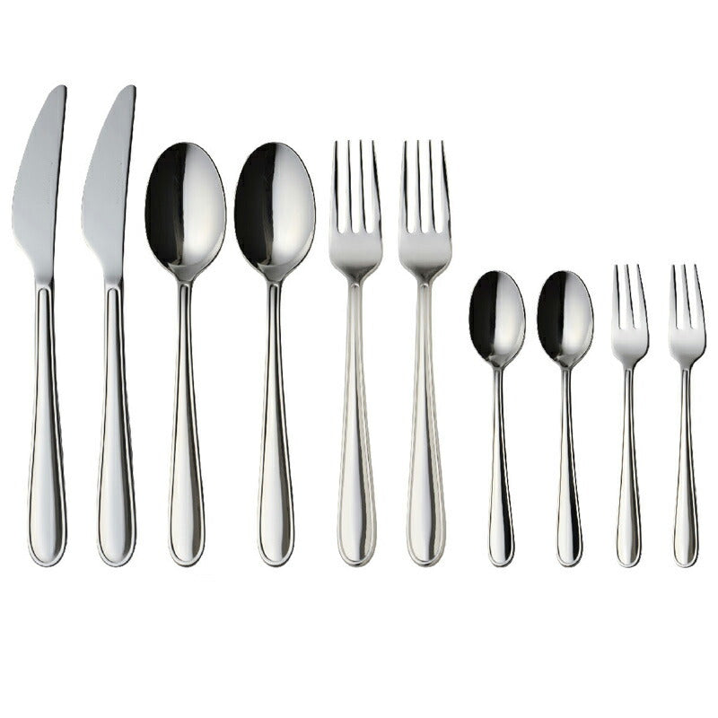 ラッキーウッド 18-8ステンレスニンバス ディナー2人用10pc 箱なし 0-08000-DN10P 小林工業株式会社 ネコポス対応