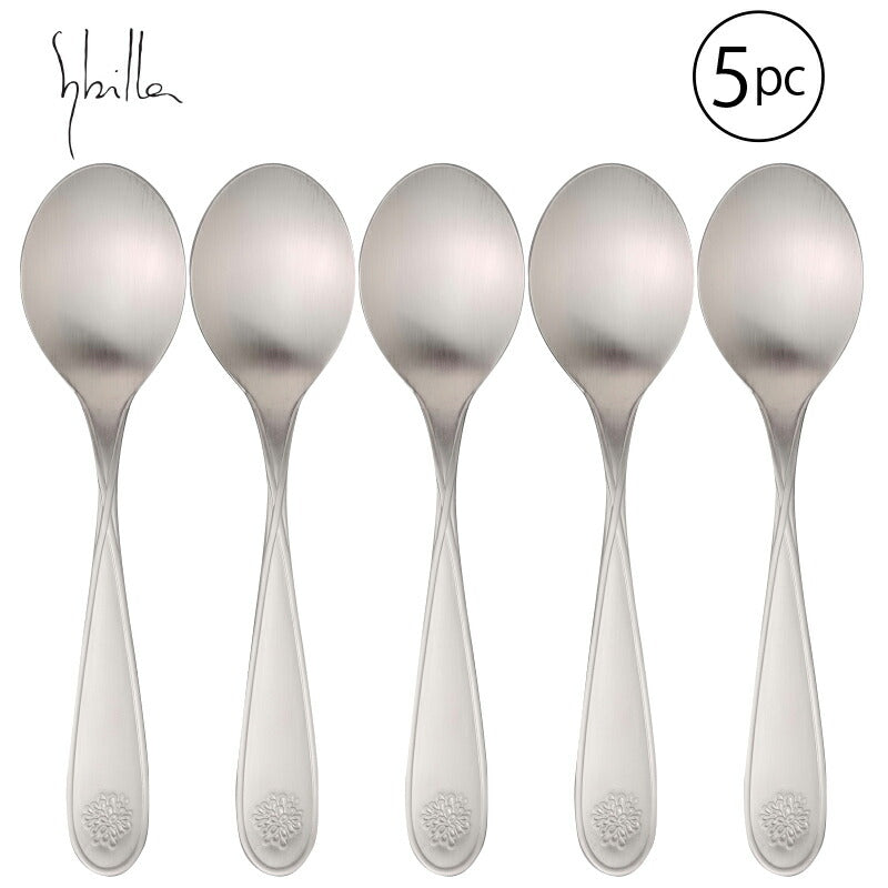 【メール便可】 まとめ買い シビラ・グラバードＳ 18-8ステンレス リゾットスプーン 5本 SG-103-5P 株式会社サクライ