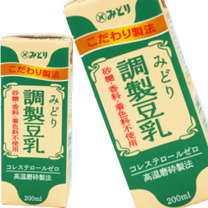 【3〜4営業日以内に出荷】九州乳業 みどり豆乳 調製豆乳 200ml紙パック×24本［賞味期限：製造から120日］北海道・沖縄・離島は送料無料対象外【送料無料】