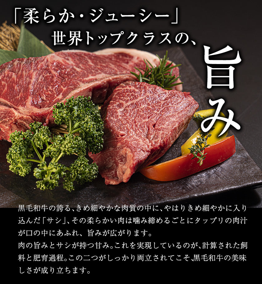【50人シェア買い企画】九州産黒毛和牛 厳選ステーキセット ヒレ200g サーロイン300g