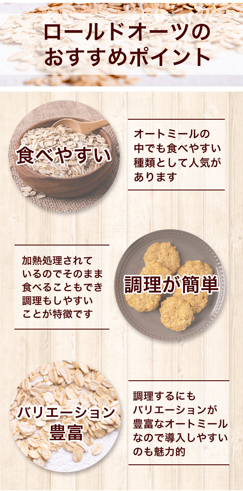 オートミール ロールドオーツ 800g 送料無料 フィンランド ロールドオーツ オーツ麦 GMOフリー たんぱく質 食物繊維 ダイエット 置き換え グラノーラ