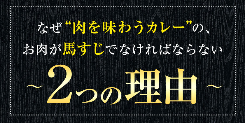 【肉の旨味を味わう！お肉の比率約50％！】古閑牧場の馬すじカレー 200g×2袋