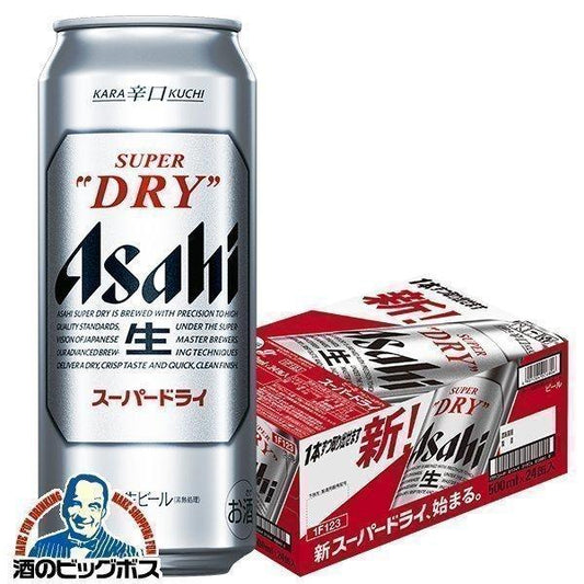 ビール アサヒ スーパードライ 500ml×1ケース/24本《024》『CSH』【本州のみ 送料無料】