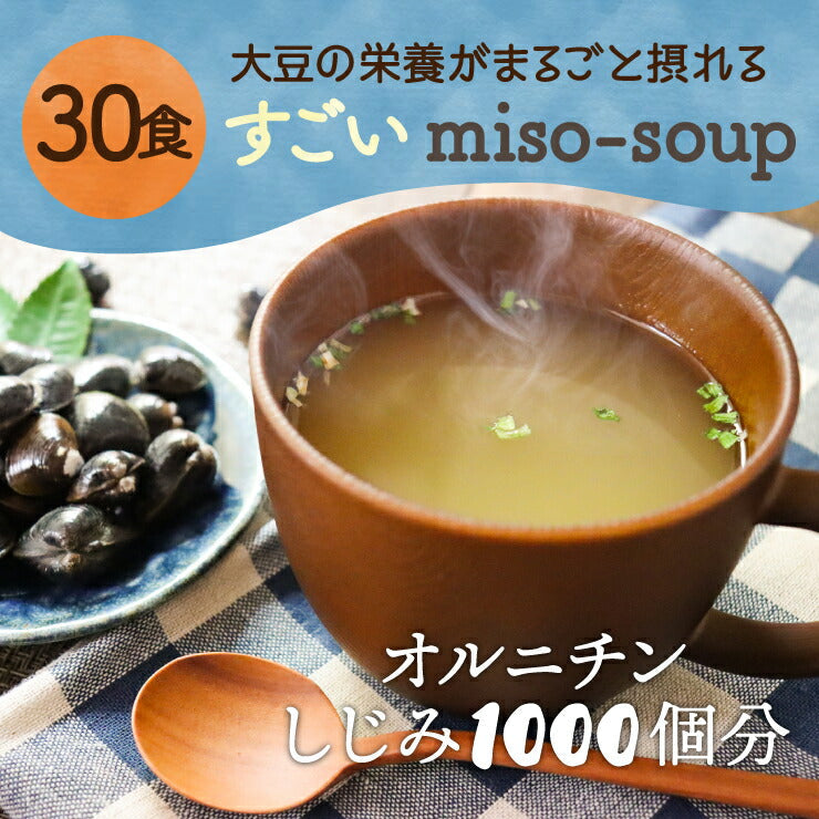 【限定クーポンで20%OFF】30食セット すごいmiso soup