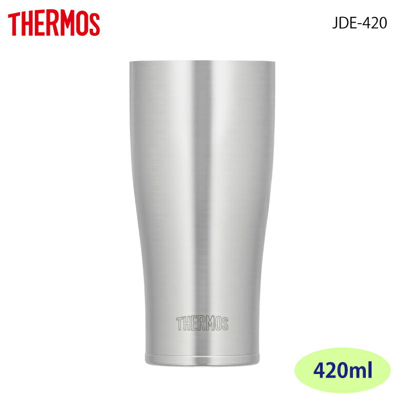 サーモス 真空断熱ステンレス タンブラー（サテン仕上げ）420ml JDE-420S キャンプ パーティー
