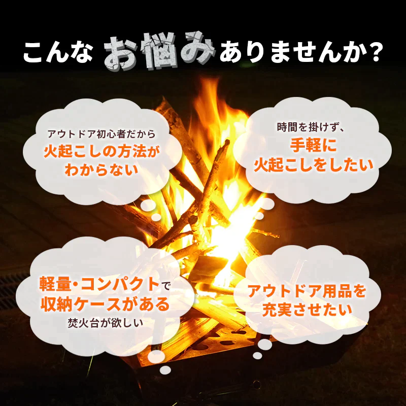 焚き火台 火起こし ファン付 時短 着火 火起こし器 コンロ 防風板 コンパクト 簡単 便利 五徳 収納ケース 軽量 折り畳み式 アウトドア レジャー バーベキュー キャンプ ソロキャンプ ブースターファイアー RLC-BSF52 RELICIA TOHO