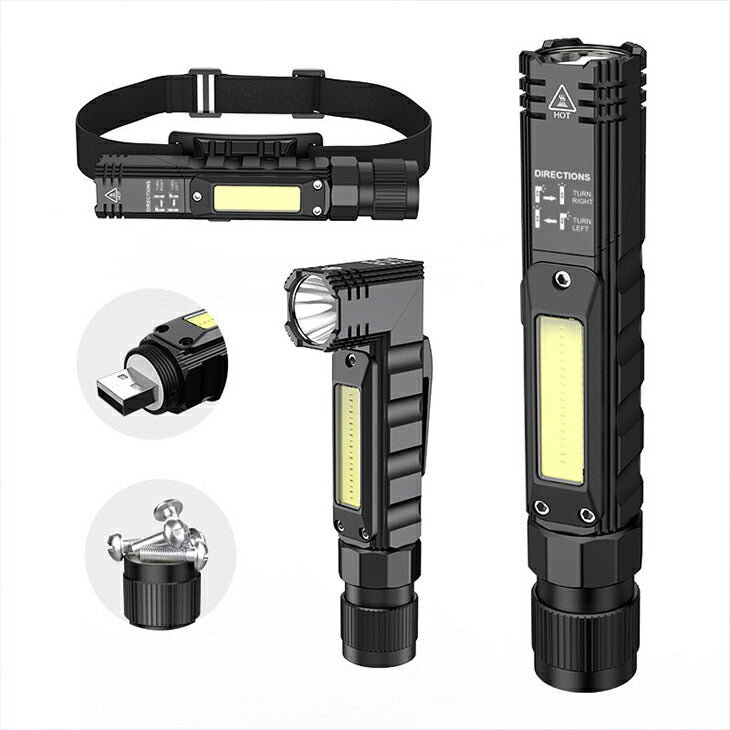 ＬＥＤ懐中電灯 登山 トレッキング マルチパワー 災害グッズ 防災 地震 充電式懐中電灯 携帯 防水 アウトドア LEDライト ヘッドライト G19(番号:141)
