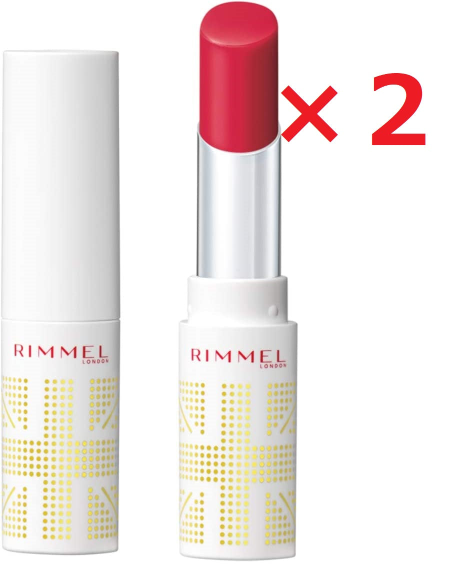 20名様限定　2本セット　Rimmel (リンメル) ラスティングフィニッシュ オイルティントリップ 001 ベリーピンク 3.8g 口紅